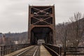 Ohio River Bridge - Weirton, West Virginia and Steubenville, Ohio Royalty Free Stock Photo