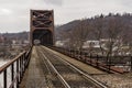 Ohio River Bridge - Weirton, West Virginia and Steubenville, Ohio Royalty Free Stock Photo