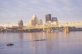 Ohio River and Louisville skyline, KY