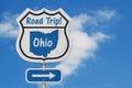 Ohio Road Trip Highway Sign Royalty Free Stock Photo