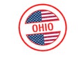 OHIO Rubber Stamp Royalty Free Stock Photo