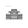 Ohio state capitol. Vector illustration decorative design Royalty Free Stock Photo