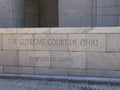 Ohio Supreme Court Front Entrance Sign