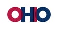 Ohio, USA typography slogan design. America logo with graphic city lettering for print and web