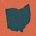 Ohio vintage map. Royalty Free Stock Photo