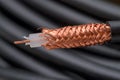 75 ohm coaxial cable Royalty Free Stock Photo