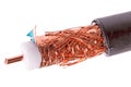 50 ohm coaxial cable Royalty Free Stock Photo