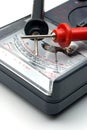 Ohm Meter with Probes Royalty Free Stock Photo