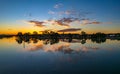 Ohmas Bay Sunset with Clouds and Reflections