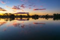 Ohmas Bay Sunset with Clouds and Reflections