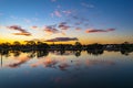 Ohmas Bay Sunset with Clouds and Reflections