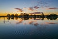 Ohmas Bay Sunset with Clouds and Reflections