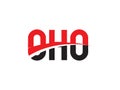 OHO Letter Initial Logo Design Vector Illustration Royalty Free Stock Photo