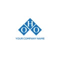 OHO letter logo design on WHITE background. OHO creative initials letter logo concept. OHO letter design Royalty Free Stock Photo