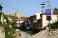 Old town road and Samuel fortress. Ohrid. North Macedonia