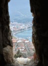 Ohrid city from Samuil Fortress Royalty Free Stock Photo