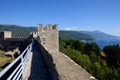 ohrid fortress wall and panorama