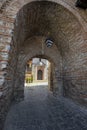 The enter of Church of Holy Mother of God Peribleptos in Ohrid, Macedonia Royalty Free Stock Photo