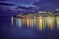 Ohrid, Macedonia at night Royalty Free Stock Photo