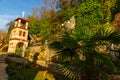 OHRID, NORTH MACEDONIA: Bell Tower Orthodox monastery, the cave church of St. Stephen Royalty Free Stock Photo