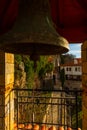 OHRID, NORTH MACEDONIA: Bell Tower Orthodox monastery, the cave church of St. Stephen Royalty Free Stock Photo