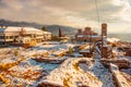 OHRID, NORTH MACEDONIA: Church of Saints Clement and Panteleimon or Crkva Sveti Kliment Pantelejmon Royalty Free Stock Photo