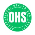 OHS occupational health and safety symbol icon Royalty Free Stock Photo