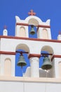 Oia Church Bells Against Blue Sky Royalty Free Stock Photo