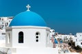 Oia church dome, Santorini, Greece Royalty Free Stock Photo