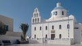 OIA, GREECE-SEPTEMBER, 11, 2016: the church of panagia in oia, santorini Royalty Free Stock Photo