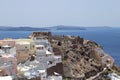 Oia, Santorini and Aegean Sea Daytime View Royalty Free Stock Photo