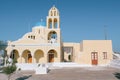 Oia town Panagia Platsani Church in Santorini, Greece Royalty Free Stock Photo