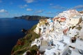 Oia, town in the slope, Santorini