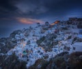 Oia Village at Sunset, Santorini island, Greece Royalty Free Stock Photo