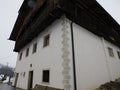 OIES, ITALY - FEBRUARY 9 2024 - House and church of Saint Josef Freinademetz