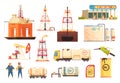 OiI Production Industry Icons Set