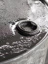 Oil barrel closeup Royalty Free Stock Photo