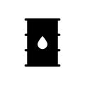 Oil barrel icon flat web sign symbol logo label