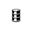 Oil barrel icon vector, filled flat sign, solid pictogram isolated on white. Symbol, logo illustration. Pixel perfect