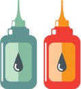 Oil Bottle Vector Royalty Free Stock Photo