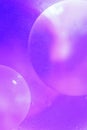 Oil bubbles close up. circles of water macro. abstract light blue background Royalty Free Stock Photo