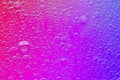 Oil bubbles on colourful background Royalty Free Stock Photo
