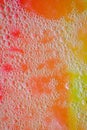 Oil bubbles on colourful background Royalty Free Stock Photo