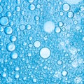 Oil bubbles on a water surface Royalty Free Stock Photo