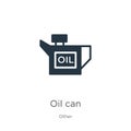 Oil can icon vector. Trendy flat oil can icon from other collection isolated on white background. Vector illustration can be used