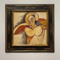 Oil on canvas painting titled Bust by Pablo Picasso on display in the Dallas Museum of Art.