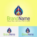 Oil company logo designs Royalty Free Stock Photo
