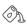 Oil Contamination outline vector icon Royalty Free Stock Photo