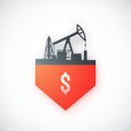 Oil crisis icon. Royalty Free Stock Photo