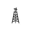 Oil derrick icon. Oil an gas icon elements. Premium quality graphic design icon. Simple icon for websites, web design, mobile app,